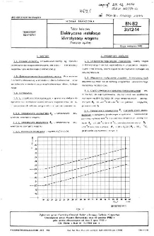 Tabor kolejowy - Elektryczna instalacja klimatyzacji wagonu - Przepisy ogólne BN-82/3512-14