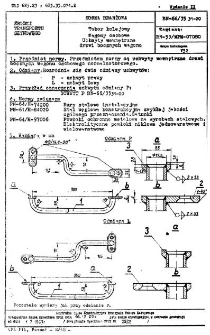 Tabor kolejowy - Wagony osobowe - Uchwyty wewnętrzne drzwi bocznych wagonu BN-66/3531-20