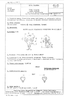 Tabor kolejowy - Wagony osobowe - Haczyk do zawieszania tablicy kierunkowej wewnętrznej BN-67/3535-07