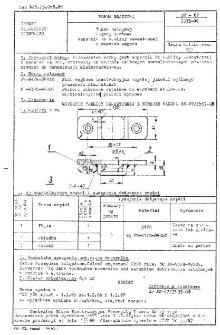Tabor kolejowy - Wagony osobowe - Wspornik do tablicy zewnętrznej z numerem wagonu BN-67/3535-08