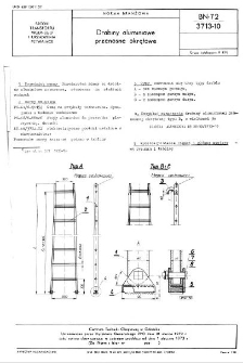 Drabiny aluminiowe przenośne okrętowe BN-72/3713-10