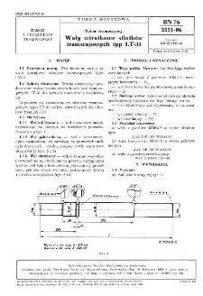 Tabor tramwajowy - Wały wirnikowe silników tramwajowych typ LT-31 BN-76/3551-06