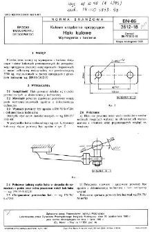 Kulowe urządzenia sprzęgające - Haki kulowe - Wymagania i badania BN-86/3612-18