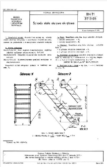 Schody stałe stalowe okrętowe BN-71/3713-05