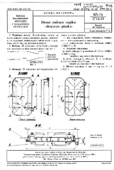 Drzwi stalowe ciężkie okrętowe płaskie BN-76/3712-10