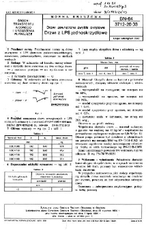 Drzwi zewnętrzne zwykłe okrętowe - Drzwi z LPS jednoskrzydłowe BN-84/3712-20.03