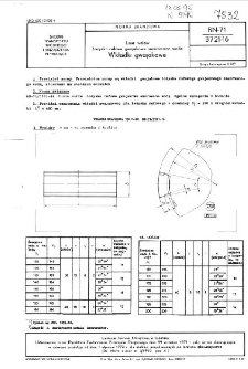 Linia wałów - Łożyska rufowe gwajakowe smarowane wodą - Wkładki gwajakowe BN-71/3721-16