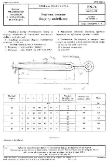 Urządzenia kotwiczne - Stopery widełkowe BN-74/3782-11