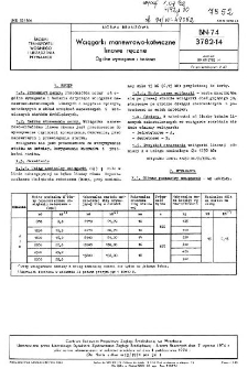 Wciągarki manewrowo-kotwiczne linowe ręczne - Ogólne wymagania i badania BN-74/3782-14