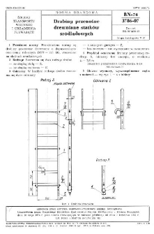 Drabiny przenośne drewniane statków śródlądowych BN-74/3786-07