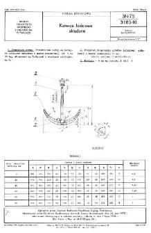 Kotwice łodziowe składane BN-75/3782-10