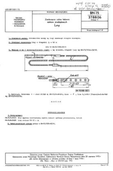 Zamknięcia celne ładowni statków śródlądowych - Liny BN-75/3788-06 Arkusz 11