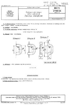 Zamknięcia celne ładowni statków śródlądowych - Zaczepy zewnętrzne BN-75/3788-06 Arkusz 14