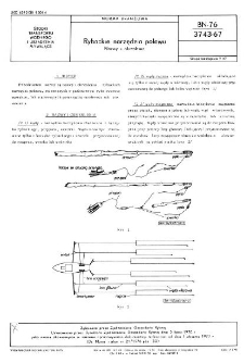 Rybackie narzędzia połowu - Nazwy i określenia BN-76/3743-67