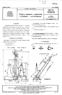 Kotwice spawane z ramionami odchylnymi — szerokołapowe BN-77/3782-22