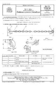 Barierki stalowe statków śródlądowych- Zamknięcie przejścia łańcuchowe BN-78/3786-10 Arkusz 04