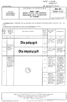 Napisy i znaki - Wagony osobowe i typu osobowego - Oznaczenia rożne umieszczone na zewnątrz BN-80/3500-13.62