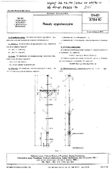 Maszty sygnalizacyjne BN-81/3784-10