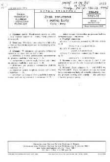 Znaki zanurzenia i wolnej burty - Cyfry i litery BN-89/3711-01