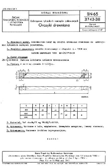 Uzbrojenie rybackich narzędzi połowowych - Orczyki drewniane BN-65/3743-38