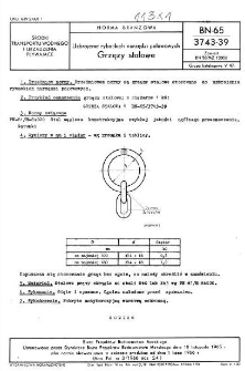 Uzbrojenie rybackich narzędzi połowowych - Grzęzy stalowe BN-65/3743-39