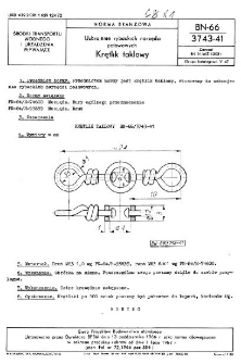 Uzbrojenie rybackich narzędzi połowowych - Krętlik taklowy BN-66/3743-41