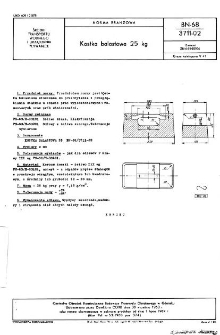 Kostka balastowa 25 kg BN-68/3711-02