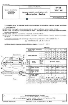 Uzbrojenie rybackich narzędzi połowowych - Haki odrzutne rybackie BN-68/3743-49