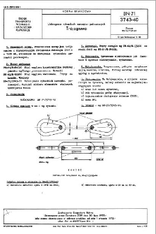 Uzbrojenie rybackich narzędzi połowowych - Trójogniwo BN-71/3743-40