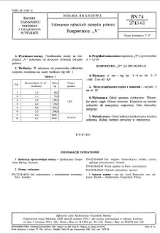 Uzbrojenie rybackich narzędzi połowu - Rozpornice „V” BN-74/3743-61