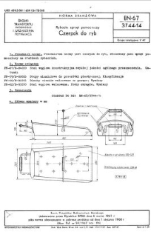 Rybacki sprzęt pomocniczy - Czerpak do ryb BN-67/3744-14