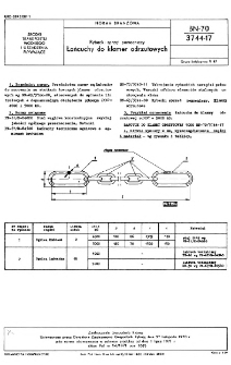 Rybacki sprzęt pomocniczy - Łańcuchy do klamer odrzutowych BN-70/3744-17