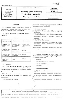 Okrętowy sprzęt ratunkowy - Pochodnie morskie - Wymagania i badania BN-72/3765-30