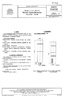 Okrętowy sprzęt ratunkowy - Rakiety spadochronowe - Wymagania i badania BN-72/3765-33