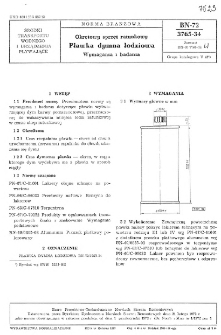 Okrętowy sprzęt ratunkowy - Pławka dymna łodziowa - Wymagania i badania BN-72/3765-34