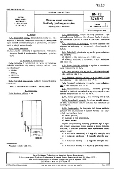 Okrętowy sprzęt ratunkowy - Rakiety jednogwiezdne - Wymagania i badania BN-72/3765-41