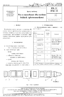 Sprzęt nurkowy - Pas z ciężarkami dla nurków lekkich (płetwonurków) BN-77/3746-11