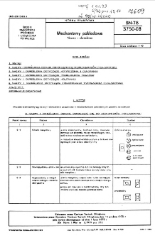 Mechanizmy pokładowe - Nazwy i określenia BN-78/3750-08