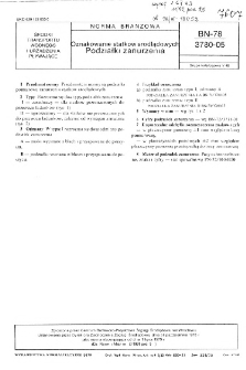 Oznakowanie statków śródlądowych - Podziałki zanurzenia BN-78/3780-05