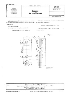 Zaczepy do lin stalowych BN-79/3753-07