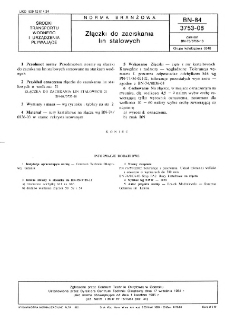 Złączki do zaciskania lin stalowych BN-84/3753-08