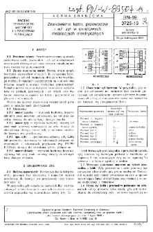 Znakowanie kabli, przewodów i ich żył w okrętowych instalacjach elektrycznych BN-89/3725-16