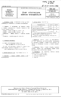 Znaki informacyjne statków śródlądowych BN-90/3780-06