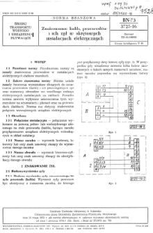 Znakowanie kabli, przewodów i ich żył w okrętowych instalacjach elektrycznych BN-73/3725-16