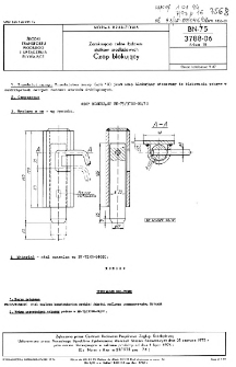 Zamknięcia celne ładowni statków śródlądowych - Czop blokujący BN-75/3788-06 Arkusz 18