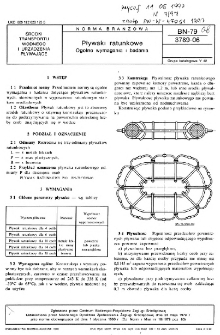 Pływaki ratunkowe - Ogólne wymagania i badania BN-79/3789-06