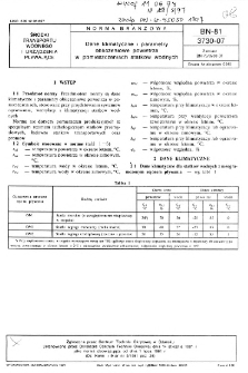 Dane klimatyczne i parametry obliczeniowe powietrza w pomieszczeniach statków wodnych BN-81/3730-07