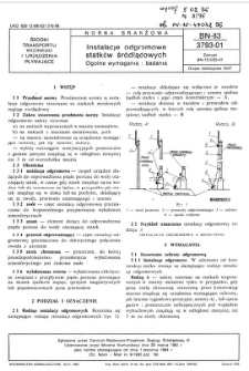 Instalacje odgromowe statków śródlądowych - Ogólne wymagania i badania BN-83/3793-01