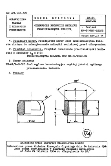 Odlewnicze rdzennice metalowe - Przeciwnakrętka kulista BN-64/4042-04