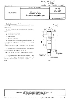 Odlewnicze formy ciśnieniowe do metali - Trzpienie wypychające BN-78/4045-13